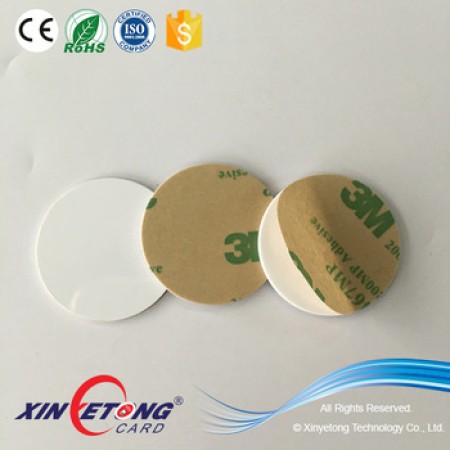 Circle 30mm 888bytes Ntag216 PVC NFC Disc Tag