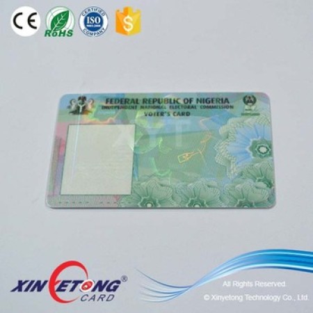 ISO Size 85.5x54mm Hologram Business PVC Card