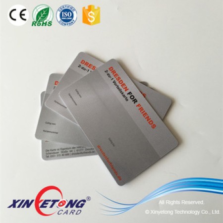 Metallic Silver Background ISSI4439 Chip RFID Smart Cards