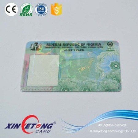 Plastic printed PVC Business Card with Hologram