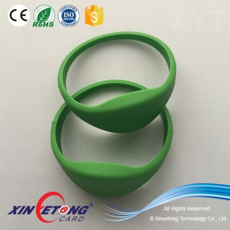 13.56MHZ Type 2 Ntag203 Silicone Ladies NFC Wristband 