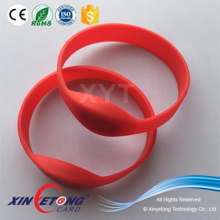 13.56Mhz MF DESFire EV1 8K RFID Silicone Wristband