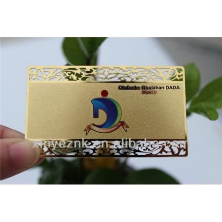 Custom LOGO Laser Black Stainless Steel Metal Card