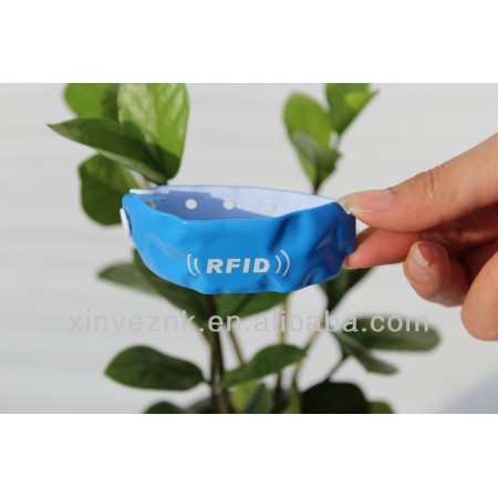 Soft PVC Disposable RFID Wristband For Hospital mother baby care