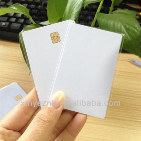 ISO7816 Blank White ISSI 4442 Contact IC Card For Card Printer