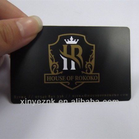 Free Design Black Matte Stainless Business Cards / Name Cards