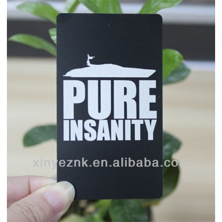 0.4mm stainless steel black matte business card