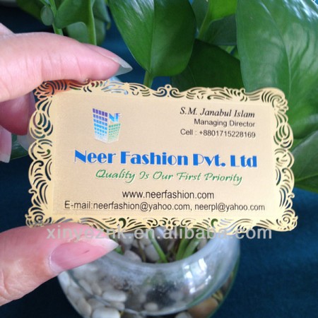Gold Metal Visiting Card / Business Card Factory