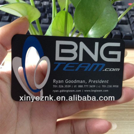 metal card/stainless steel card with logo cut out