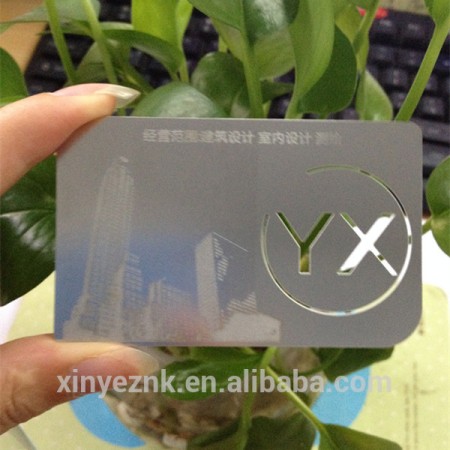Customize Shape Silver Stainless Steel Metal Card