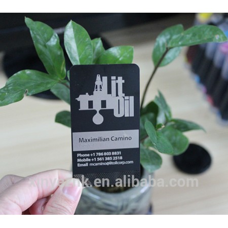 Black matte metal card / metal sublimation business card