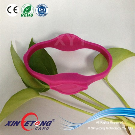 13.56MHZ RFID Silicone Bracelet Waterproof For Sport Event