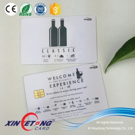 Printed Sle5542 Chip Contact IC Prepaid Cards