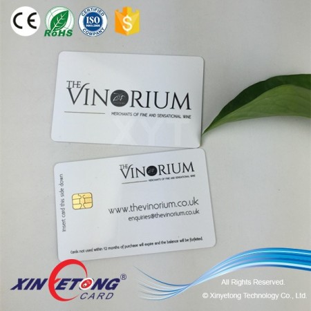 Printed Sle5542 Chip Contact IC Prepaid Payment Cards