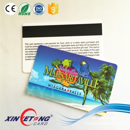 CR80 PVC ID card with magnetic strip and signature