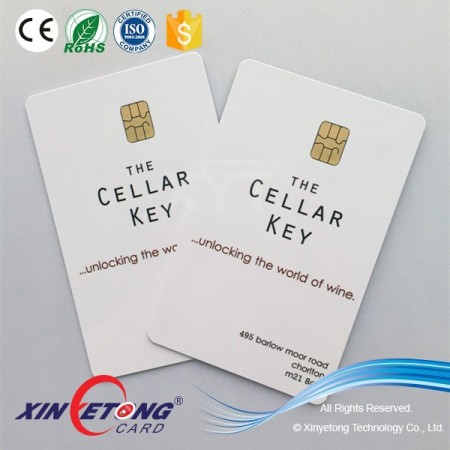 Contacting interface Smart card with SLE5542 chip