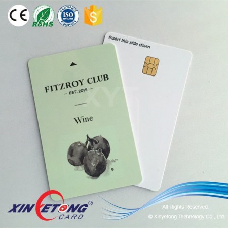 Contacting interface IC card with FM4442 chip