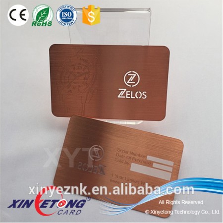 Best sellers stainless steel material VIP card for business or hotel