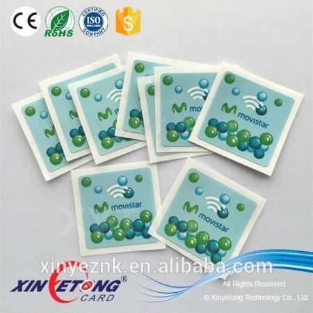 Popular High Frequency chip 13.56khz RFID/NFC tags/sticker for Acess control Card