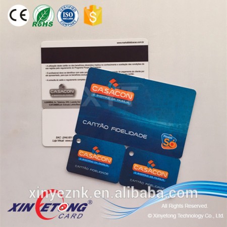 2016 Super market VIP Member plastic PVC key tag Combo Cards