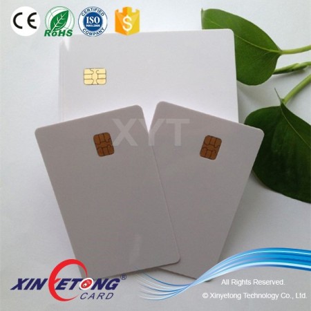 Blank Printable Contact IC Cards With FM4442 Chip