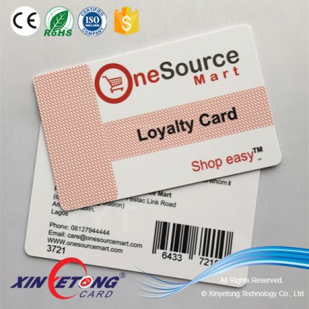CMYK offset printing delicate identified barcode crafts PVC cards