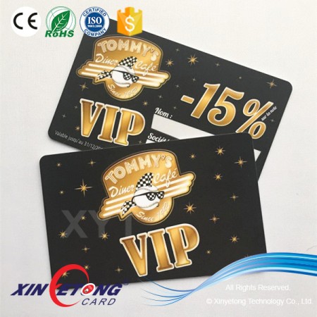 85.5x54mm Black Matte VIP Membership PVC Cards