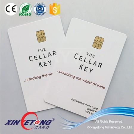 PVC material SEL4428 4K bit chip contact IC card for reader