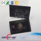 Manufacture Black Matte Stainless Steel Engraved Member Cards