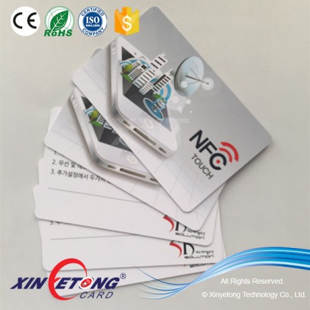 Logo Printable NFC Card  Mobile Payment Ntag213 13.56Mhz NFC Card