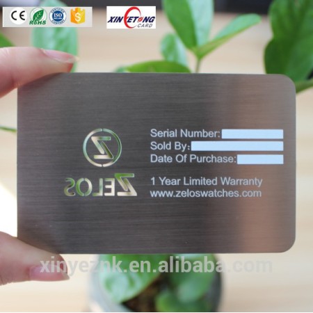 Metal card with Magnetic Stripe metal card luxury metal card