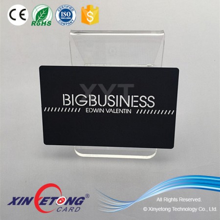 Black Matte CR80 Stainless Steel Metal Business Card