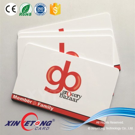 Clear Plastic Card Pocket Plastic Card With Key Tag NFC Plastic Card