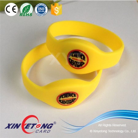 Oval Head Shape Dia60mm Silicone Wristbands