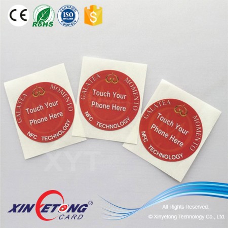 Circle 38mm Logo Printed Ntag203 NFC Tag