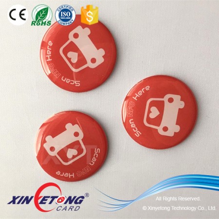 Circle 25mm Epoxy Waterproof Ntag203 NFC Sticker