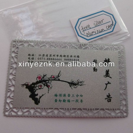 printable aluminum business card