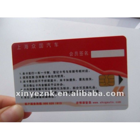 plastic FM4428 contact IC cards