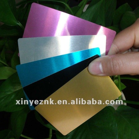 blank sublimation anodized cards