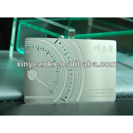 high grade laser engraving stainless business card image