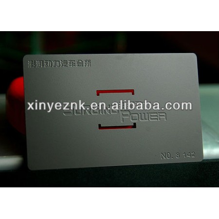 high grade black metal business card for vip