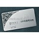 high grade design of silver metal business card samples