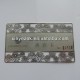 metal silver name card