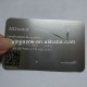 Qr code black brushed stainless steel business card