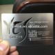 high-end carving hollow stainless steel metal business card with chemical