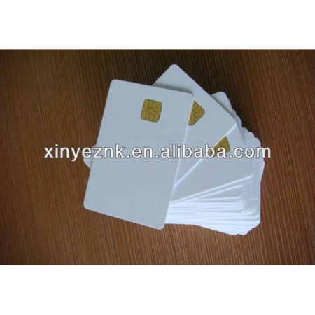 low price white blank FM4442 Card compatible SLE5542 Smart IC Card memory blank card