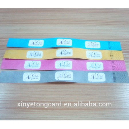 Disposable Printable Tyvek RFID Wristband
