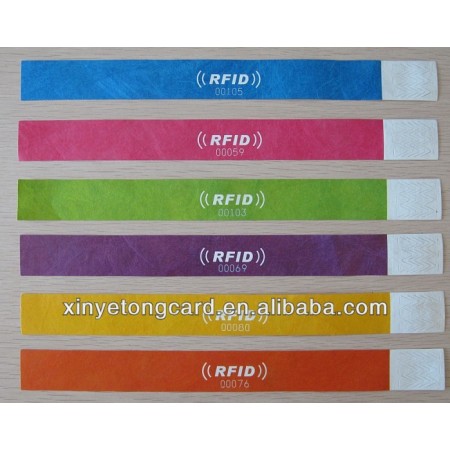 One-Time USE Disposable Tyvek Wristbands 