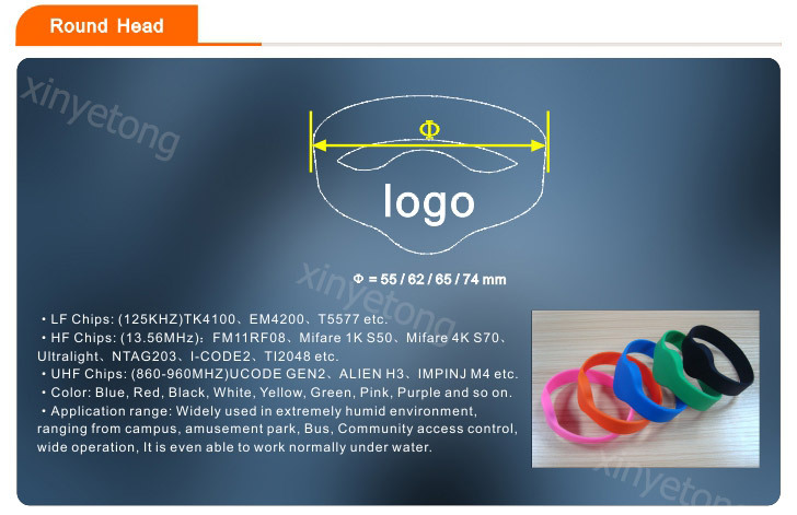 13.56MHZ-Type-2-64bytes-Ultralight-Chip-NFC-Bracelet-Adjustable-RFIDWristband-XYT