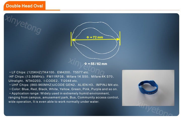 13.56MHZ-Type-2-64bytes-Ultralight-Chip-NFC-Bracelet-Adjustable-RFIDWristband-XYT